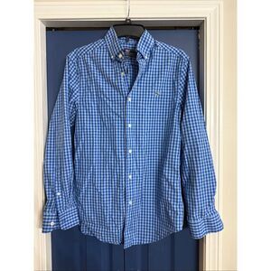 Vineyard Vines Whale Blue Checkered Shirt Size XS